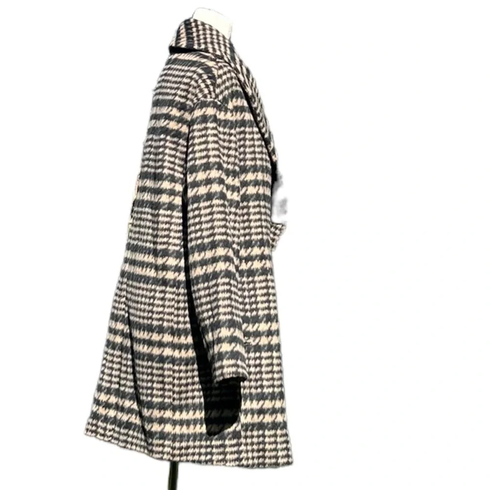 Avec Les Filles Wool Blend Oversized Pea Coat Size Medium - Picture 5 of 11